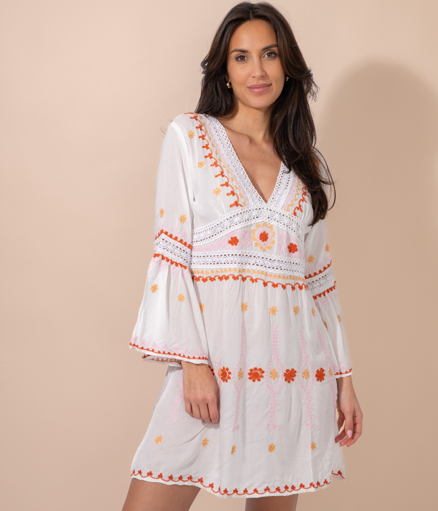 Romantic women's short tunic - Tunics | Kiwi Saint Tropez