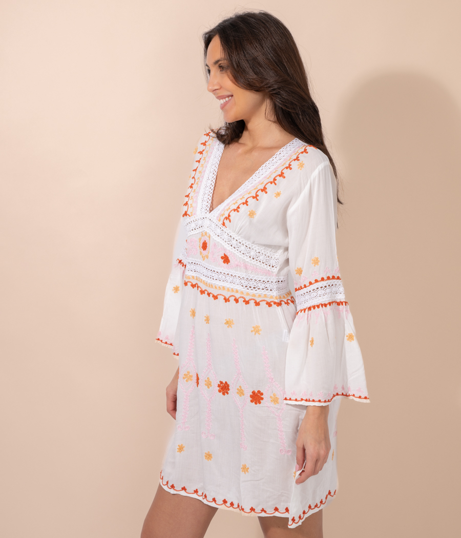 Romantic women's short tunic - Tunics | Kiwi Saint Tropez